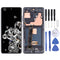 Écran LCD Super AMOLED d'origine pour Samsung Galaxy S20 Ultra 4G/S20 Ultra 5G Digitizer Assemblage complet avec cadre (Noir)